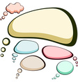 speech color clouds vector image
