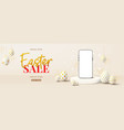 background for easter sale holiday vector image vector image