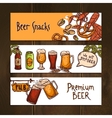 horizontal beer banners vector image