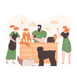 pets in grooming salon domestic dogs and cats vector image