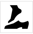 remove shoes vector image