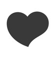 silhouette heart vector image