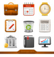 business icons set 1 vector image vector image