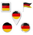 germany flag vector image vector image