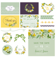 scrapbook design elements - wedding spring flower vector image