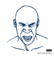 angry man vector image