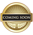coming soon gold award vector image vector image
