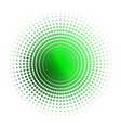 round frame with halftone vector image