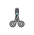 surgical scissors medical clamp instruments vector image