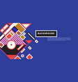 abstract colorful rectangle background for banner vector image vector image