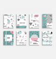 collection contemporary covers vector image