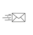 envelope icon vector image