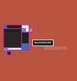abstract colorful rectangle background for banner vector image vector image