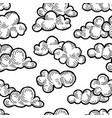 cloud pattern doodle line art cloudy sky vector image