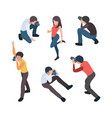photographer isometric professional video makers vector image