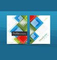 set front and back a4 size pages business vector image vector image