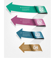 set of info graphics banners with numbers vector image