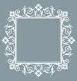 white openwork frame vector image
