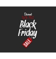black friday sale design template creative banner vector image