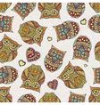 seamless pattern with decorative owl vector image vector image