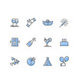 fun party - modern line design style icons set vector image