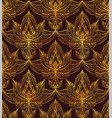 seamless texture of lotus flowers with a boho vector image