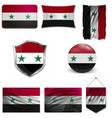 syria flag vector image vector image