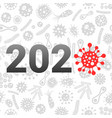 coronavirus 2020 year concept vector image vector image