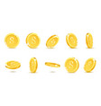 gold coins explosion banner vector image