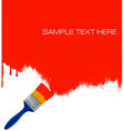 paintbrush painting vector image vector image