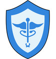 blue medical symbol isolated medical health vector image