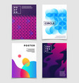contemporary abstract backgrounds with 3d fluid vector image