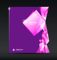 abstract purple and pink diamond background vector image vector image