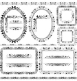 frames borders and ornaments vector image