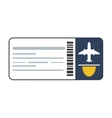 airplane ticket icon vector image
