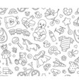 baby goods store seamless background pattern vector image vector image