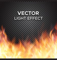 fire flames on transparent background vector image
