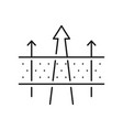 material layer icon fiber fabric level filter vector image