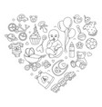 baby goods store seamless background pattern vector image vector image
