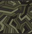 camouflage geometric mosaic seamless pattern vector image vector image