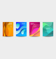 cover design dynamic background vector image vector image