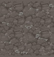 ground seamless pattern soil scary background vector image vector image