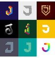 big logo pack creative monograms vector image vector image