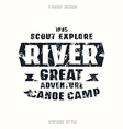 camping badge vector image