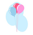 color air balloons isolated on background of sky vector image