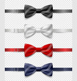 3d realistic striped blue black red vector image