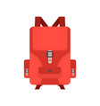 backpack isolated knapsack on white background vector image