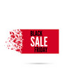 black friday sale banner vector image vector image