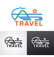 logo for travel vector image