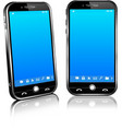 phone cell smart mobile 3d and 2d vector image